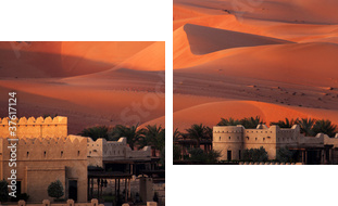 Abu Dhabi Desert - Zweiteiliges Leinwandbild, Diptychon