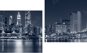 magnetyczny Manhattan, Nowy Jork
 - Zweiteiliges Leinwandbild, Diptychon