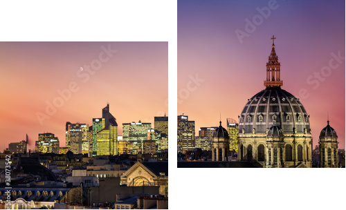 Paris - Zweiteiliges Leinwandbild, Diptychon