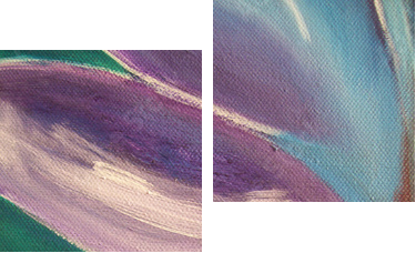 Vibrant abstract - Zweiteiliges Leinwandbild, Diptychon