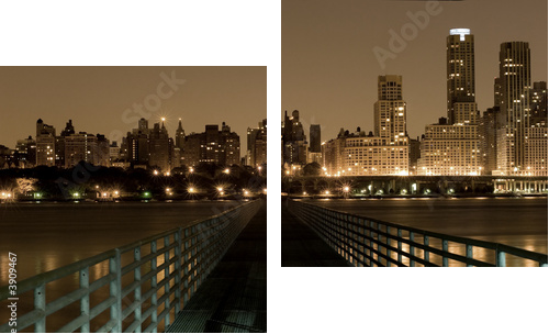 Bridge to Manhattan - Zweiteiliges Leinwandbild, Diptychon