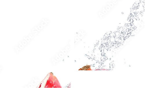 melograno splash - Zweiteiliges Leinwandbild, Diptychon
