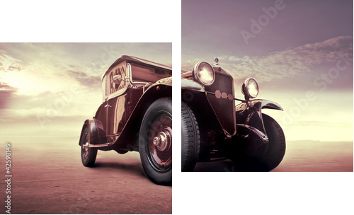 Vintage luxury - Zweiteiliges Leinwandbild, Diptychon