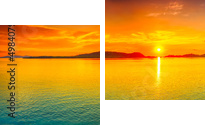 Sunset panorama - Zweiteiliges Leinwandbild, Diptychon