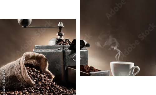 coffee grinder  - Zweiteiliges Leinwandbild, Diptychon