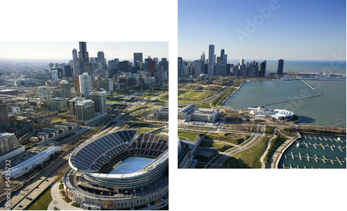 Chicago, Illinois. - Zweiteiliges Leinwandbild, Diptychon