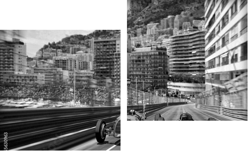 carscene 132b - Zweiteiliges Leinwandbild, Diptychon