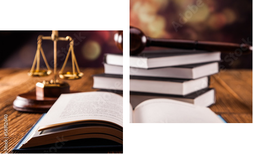 Law concept - Zweiteiliges Leinwandbild, Diptychon
