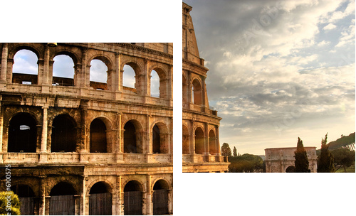 Roma, Colosseo - Zweiteiliges Leinwandbild, Diptychon