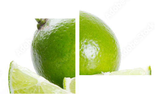 Fresh lime - Zweiteiliges Leinwandbild, Diptychon