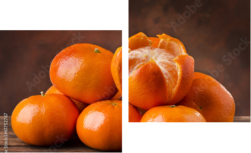 clementine  - Zweiteiliges Leinwandbild, Diptychon