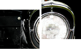 Vintage car Close-up - Zweiteiliges Leinwandbild, Diptychon