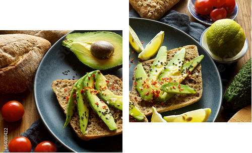 Avocado sandwich  - Zweiteiliges Leinwandbild, Diptychon