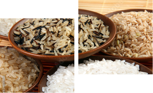 Rice set - Zweiteiliges Leinwandbild, Diptychon