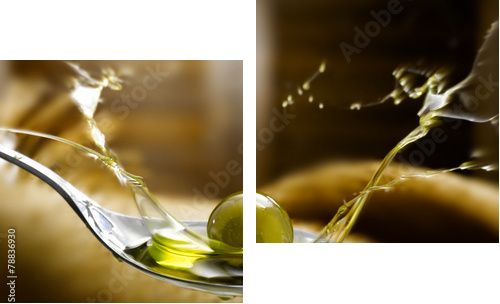 olio di oliva  - Zweiteiliges Leinwandbild, Diptychon