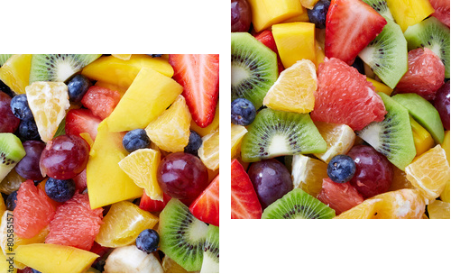 Fresh fruits - Zweiteiliges Leinwandbild, Diptychon