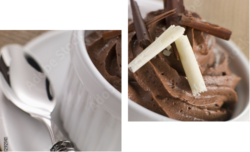 Mousse au Chocolat - Zweiteiliges Leinwandbild, Diptychon