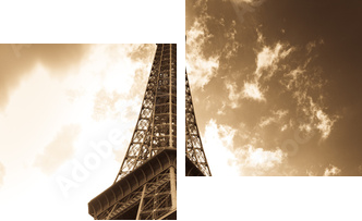 Eiffel Tower - Zweiteiliges Leinwandbild, Diptychon