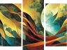 Dreiteiliges Leinwandbild - Triptychon