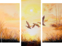 Dreiteiliges Leinwandbild - Triptychon