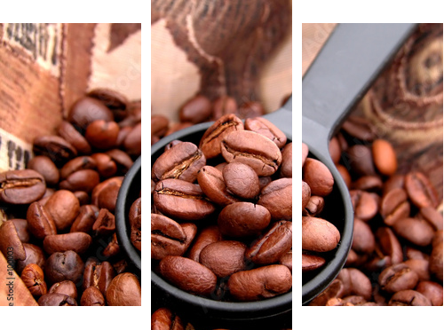 coffee - Dreiteiliges Leinwandbild, Triptychon