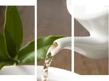 tea - Dreiteiliges Leinwandbild, Triptychon