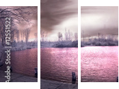 Panorama infrarosso - Dreiteiliges Leinwandbild, Triptychon