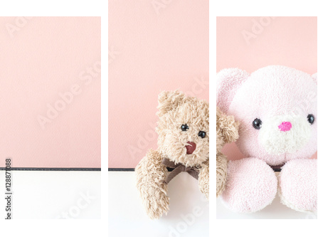 teddy bears - Dreiteiliges Leinwandbild, Triptychon