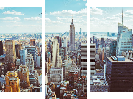 New York City (Taken from Helicopter)  - Dreiteiliges Leinwandbild, Triptychon