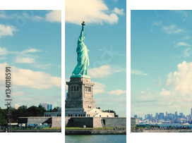 Panorama on Manhattan, New York City - Dreiteiliges Leinwandbild, Triptychon