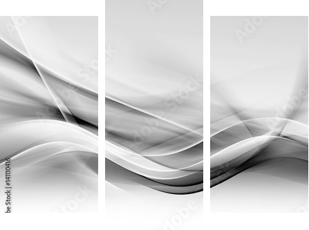 Gray and white background. Modern style concept. - Dreiteiliges Leinwandbild, Triptychon
