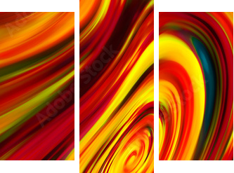 Abstraction - Dreiteiliges Leinwandbild, Triptychon