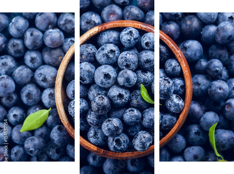  Fresh blueberry - Dreiteiliges Leinwandbild, Triptychon