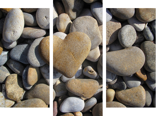 Coeur 22211 - Dreiteiliges Leinwandbild, Triptychon