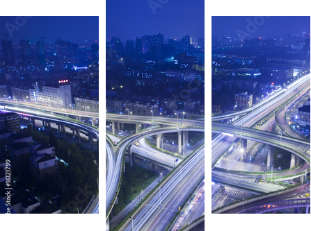 traffic - Dreiteiliges Leinwandbild, Triptychon
