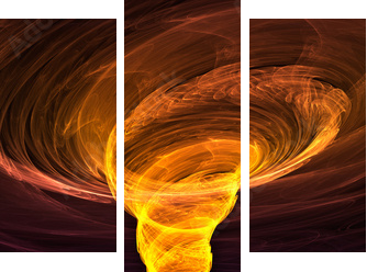 fire tornado - Dreiteiliges Leinwandbild, Triptychon