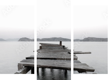 Górskie jezioro – nabrzeże
 - Dreiteiliges Leinwandbild, Triptychon