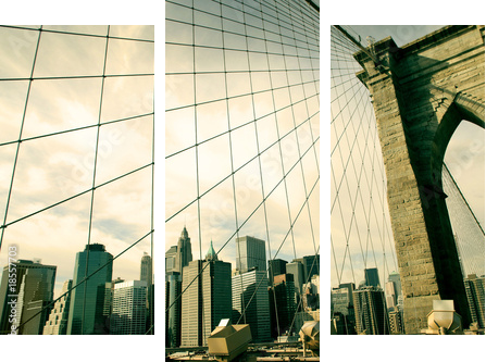brooklyn - Dreiteiliges Leinwandbild, Triptychon