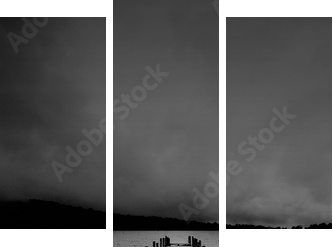 Tajemnicze molo donikąd
 - Dreiteiliges Leinwandbild, Triptychon