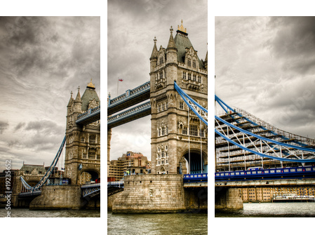 Tower Bridge - Dreiteiliges Leinwandbild, Triptychon
