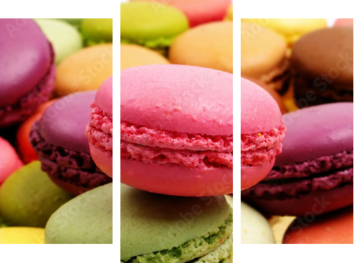 macarons - Dreiteiliges Leinwandbild, Triptychon