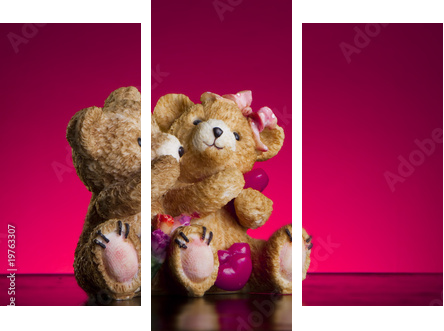Valentine Concept - Dreiteiliges Leinwandbild, Triptychon
