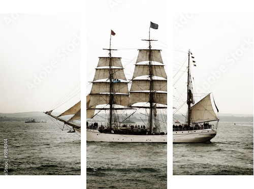 tall ship - Dreiteiliges Leinwandbild, Triptychon