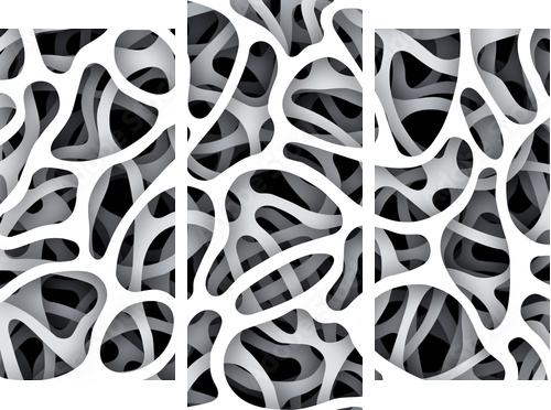 Hintergrund organisch - Dreiteiliges Leinwandbild, Triptychon