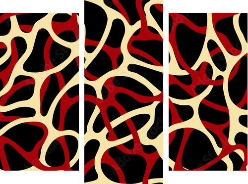 Verflochtener Hintergrund - Dreiteiliges Leinwandbild, Triptychon
