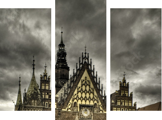 wroclaw- rynek - Dreiteiliges Leinwandbild, Triptychon