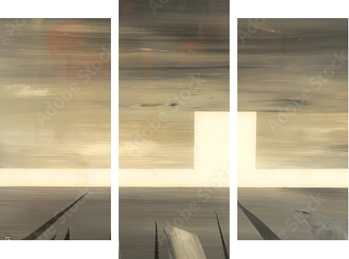 Original Painting - Dreiteiliges Leinwandbild, Triptychon
