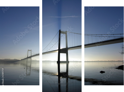 beautiful bridge - Dreiteiliges Leinwandbild, Triptychon