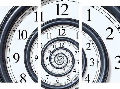 Zegar – spirala czasu
 - Dreiteiliges Leinwandbild, Triptychon