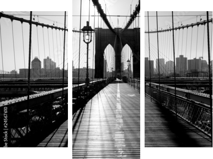 Brooklyn Bridge, Manhattan, New York City, USA - Dreiteiliges Leinwandbild, Triptychon